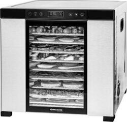 Rommelsbacher Aparat dezhidratare Rommelsbacher DA 1050 otel inoxidabil/negru, 1100 wati, suprafata de uscare 39.4 cm x 38 cm pe nivel (DA 1050)