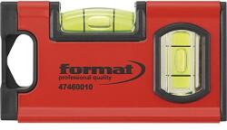 FORMAT mágneses vízmérték Mini 10cm 2 libellával (47460010)
