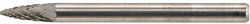 FORMAT keményfém turbómaró (gravírmaró) 3x7mm SPG (íves hegyesorrú forma), C fogazás, szár: 3mm (26020115)