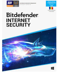 Bitdefender Internet Security, 1 an, 3 dispozitive, licenta retail (IS03ZZCSN1203BEN)