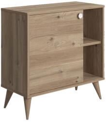 Persera Dulap Raft Cu Usa Vega, Stejar, 75 x 35 x 74 cm (RS7404) Garderoba