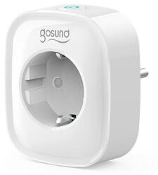 Gosund Priza inteligenta Gosund SP112, Wi-Fi, 16A, 2xUSB, monitorizare consum energie, compatibil Amazon Alexa, Google Assistant (SP112)