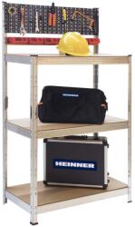 Heinner Raft metalic cu 3 polite Heinner RZRF011, 78x38x142cm, greutate maxima distribuita uniform pe polita 125kg (RZRF011) Raft