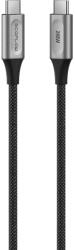 Ecoflow Cablu EcoFlow RAPID PRO USB-C, 240W, Nylon, 1.8 m, Negru/Gri (EFA-240W-C-C-CABLE-EU) - cmcshop