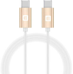 Evelatus Cablu de date/incarcare Evelatus TPC03, USB C - USB - C, lungime 1 m, alb/auriu (4752192009984)