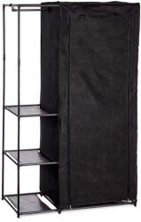 Arte Regal Dulap dublu pentru haine, 105 x 43 x 172 cm, Negru (RYG12G) Garderoba