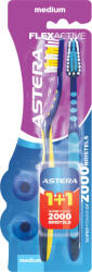 Astera Periuţă de dinţi Flex Active, Medium, 2 buc