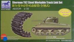Bronco Models Model asamblabil Bronco Models Militar: Tancuri - Șenile funcționale pentru tanc Sherman T62 (AB3539)