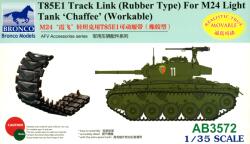 Bronco Models Model asamblabil Bronco Models Militar: Tancuri - Șenile funcționale T85E1 pentru tanc ușor M24 Chaffee (AB3572)