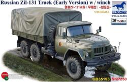Bronco Models Model asamblabil Bronco Models Militar: Camioane - Camion rus Zil-131 (versiune timpurie cu troliu) (CB35193)