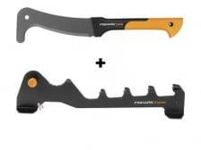 Fiskars X-series gyújtós készítő készlet (fali állvány + gallyazókés) (1079159) (1079159) - aqua