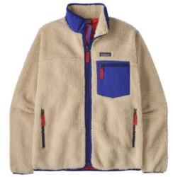Patagonia Classic Retro-X Jacket Men Jachetă Dark Natural w/Cobalt Blue S