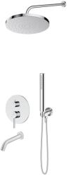 Oltens Set baterie cadă-duș Oltens Molle 34113100, cap de duș Oltens Pluva 37010100, 39100100, 39400100, 37102100, 39304100, 37200100 (36652100)