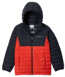 Columbia Powder Lite II Hooded Jacket Boys Jachetă Super Sonic, Black 845 S