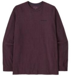 Patagonia Long-Sleeved P-6 Logo Responsibili-Tee Men Tricou cu mânecă lungă Berry Fig XL