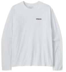 Patagonia Long-Sleeved P-6 Logo Responsibili-Tee Men Tricou cu mânecă lungă Fiber White L