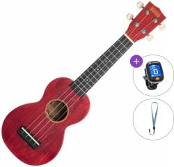 Mahalo ML1CR Basic SET Cherry Red Szoprán ukulele