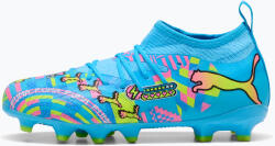 PUMA Gyermek focicipők PUMA Future 9 Match Advanced Level FG/AG Jr puma white/blue glimmer/pink glimmer/yellow alert