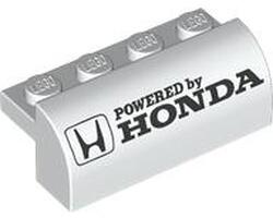 LEGO® Cărămida curbată 2 x 4 x 1 1/3 inscripţia Honda (6475056)