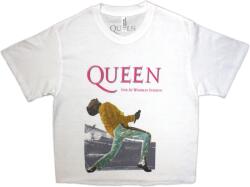 Queen Wembley Stadium Magenta Logo White M Női Ing (QUCT119LW02)