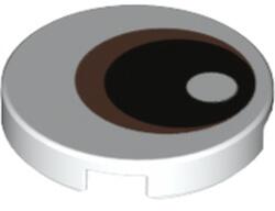 LEGO® Placă netedă rotundă 2 x 2 decorată - Ochi (6253320)