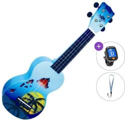 Mahalo Hawaii Basic SET Hawaii Blue Burst Szoprán ukulele