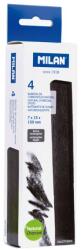 MILAN Carbon natural MILAN 15 x 7 mm, 4 buc