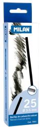 MILAN Carbon natural MILAN 3-5 mm, 25 buc