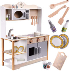LULILO Bucătărie pentru copii din lemn MDF KUKETO + accesorii (IK-KX5548) Bucatarie copii