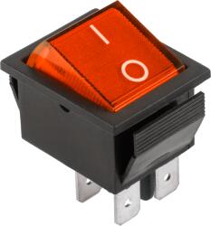  Inne Comutator basculant 230V 4 pini roșu PRK0006B (PRK0006B)