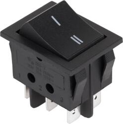  Inne Întrerupător basculant 250V SW-IRS-2 6 pini negru (L-PRK0096)