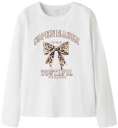 NAME IT tricou cu mâneci lungi și imprimeu pentru fete alb (14F019)