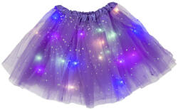 Kids World Fustă LED luminoasă Glow Princess, mov