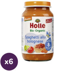 Holle Bio (Demeter) Junior Bolognai Spagetti üveges bébiétel (6x220 g)