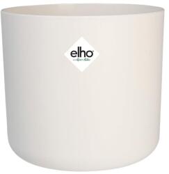 elho B. for Soft Rund Kerek Virágcserép - Fehér, 35 cm átmérő, 32, 3 cm magasság, beltéri használatra, 100% újrahasznosított műanyag