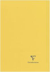 Clairefontaine Koverbook A4 tűzött füzet 96 oldalas kockás margóval fehér 90g papír újrahasznosított polipro borítóval vegyes színek (981611C)