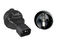  Adaptor IEC C14 la Schuko mama 230V, max. 10A, kpsr-05 (KPSR-05)