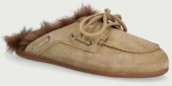 Posa női velúr ppapucs Boat Loafer Mule - zöld Női 39