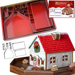 VERK GROUP Set de forme pentru casă de turtă dulce de Crăciun (07315)