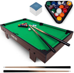 Neo-Sport Masă de biliard, Neo-Sport NS-806, verde, 92 x 52 x 19 cm, 16 bile, 2 tacuri de 67, 5 cm, 1 triunghi, 2 crete