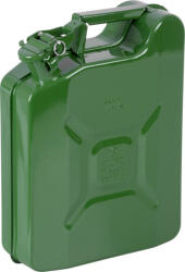 Strend Pro Canistră pentru combustibil, Strend Pro JerryCan LD10, 10 l, verde, metal, cu închidere de siguranță, pentru benzină și motorină