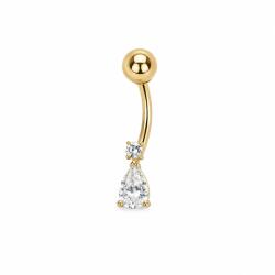 ÉkszerM 14K Sárga Arany Köldök Piercing AU 99685