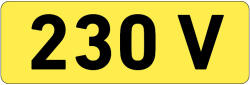  Mini 230V Öntapadós sárga matrica, 20x10 mm-es méretben, 30db/ív (ERV127001ONV00200010) (ERV127001ONV00200010)