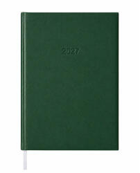 Bluering Határidőnapló agenda Standard B/5, heti fehér lapokkal zöld Bluering® 2027 - tonerpiac