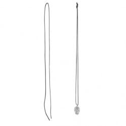 W-TEC Colier din piele W-TEC Mearyll 2mm negru (20825)
