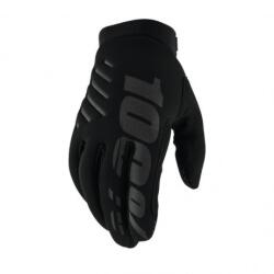  Mănuși Motocross pentru Copii 100% Brisker Youth, Negre (M172-486)