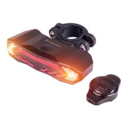 inSPORTline Lumină spate pentru bicicletă cu alarmă și semnalizatoare inSPORTline Suryah (25881)