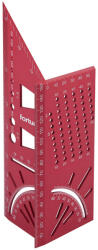  Fortum asztalos 3D T-derékszög, eloxált alu, 215x72x63 mm (4784104)