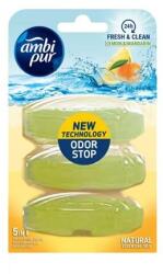 Ambi Pur WC illatosító gél, utántöltő, 3x55 ml, AMBI PUR, citrom és mandarin (KHT1581) - iroda24