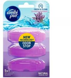 Ambi Pur WC illatosító gél, utántöltő, 3x55 ml, AMBI PUR, levendula és rózsa (KHT1580) - iroda24